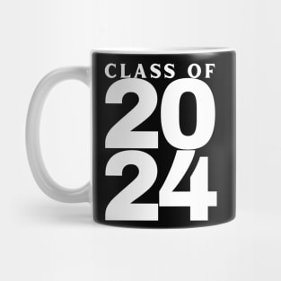 Class Of 2024 Bold. Simple Typography 2024 Design for Class Of/ Graduation Design. White Mug